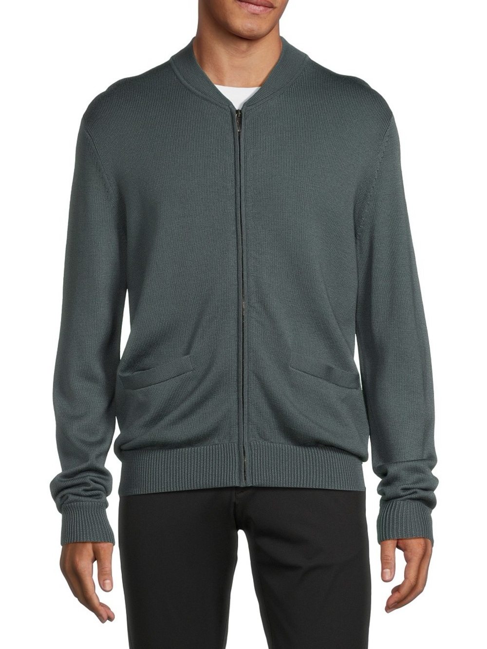Greyson Men's Sagaponack Wool Zip Sweater size S